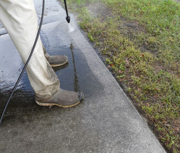 Concrete Slab Powerwashing Service