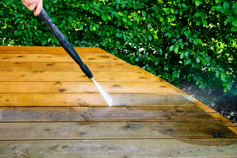 Wood Deck Cleaning